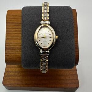 Jaclyn Smith Women’s Faded Gold-Tone Quartz Bracelet Watch –  Roman Numerals